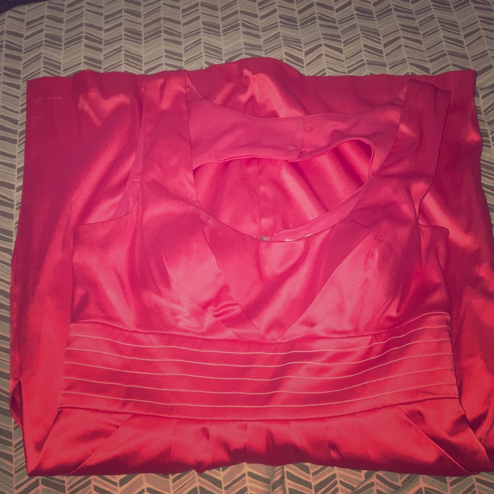 Coral/ hot pink mini formal dress